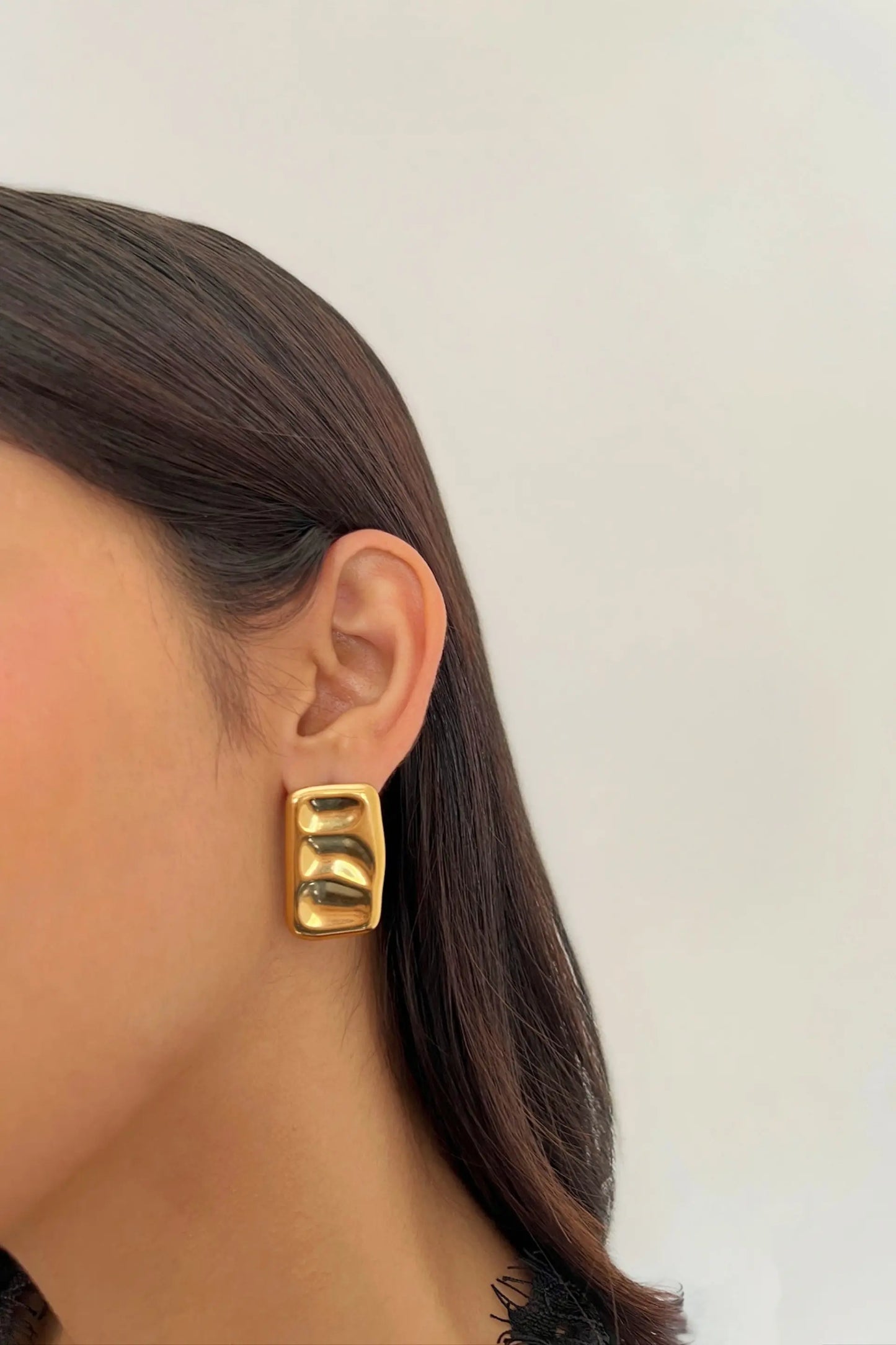 Rectangular Earrings Valentine Jewellery
