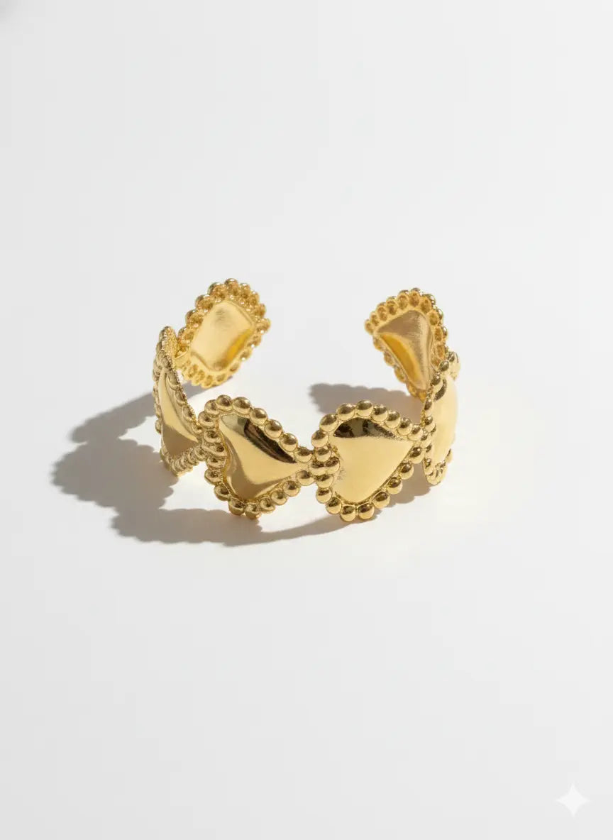 Adore Heart Cuff NYE Jewellery