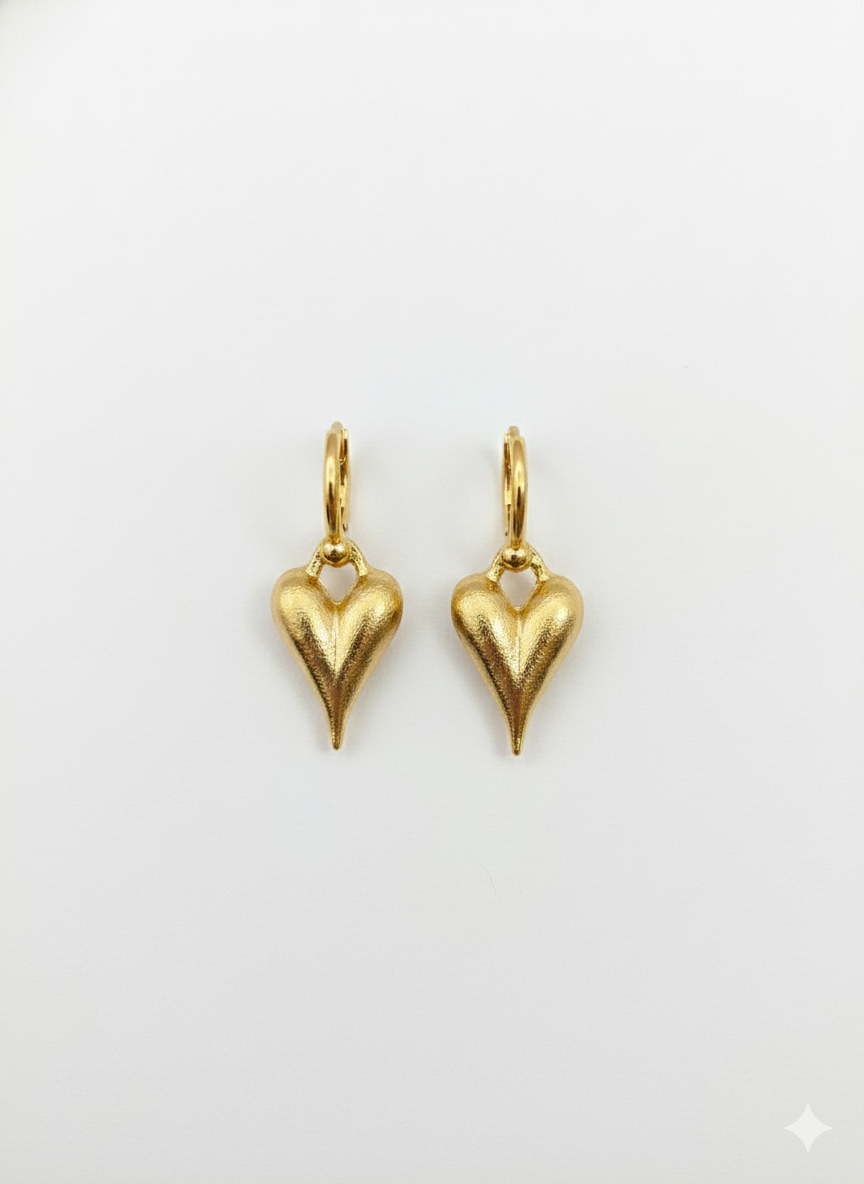 Heart Drop Earrings NYE Jewellery