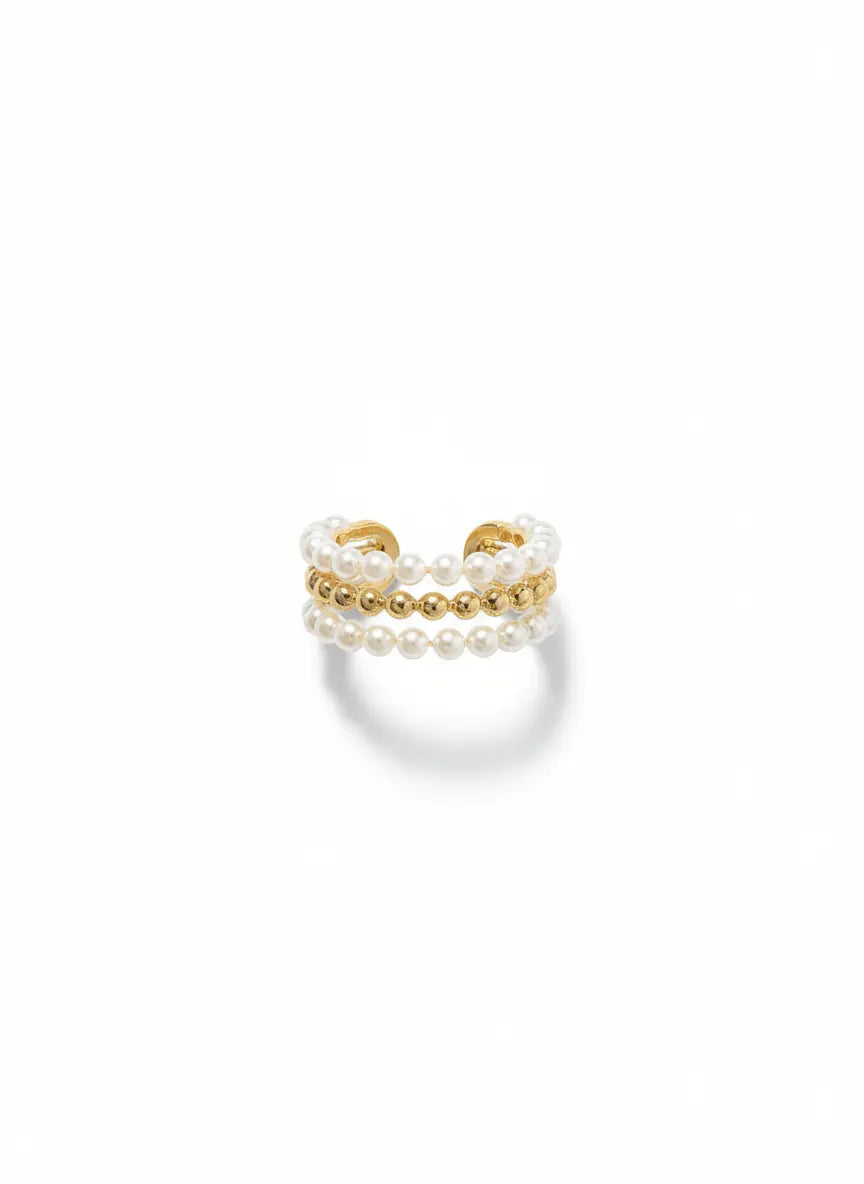 Halo Pearl Cuff NYE Jewellery