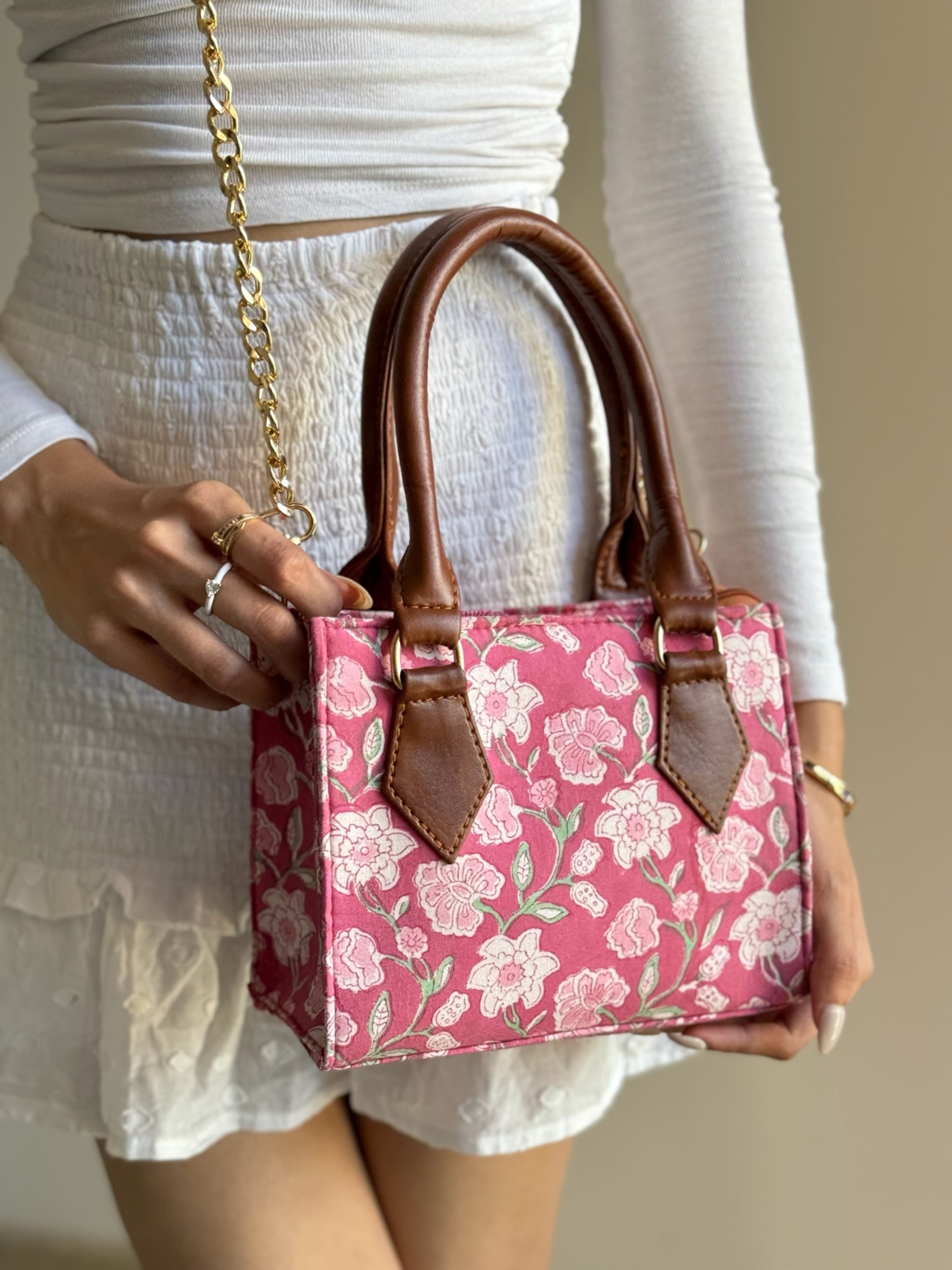 Pink - Mini Tote Bag