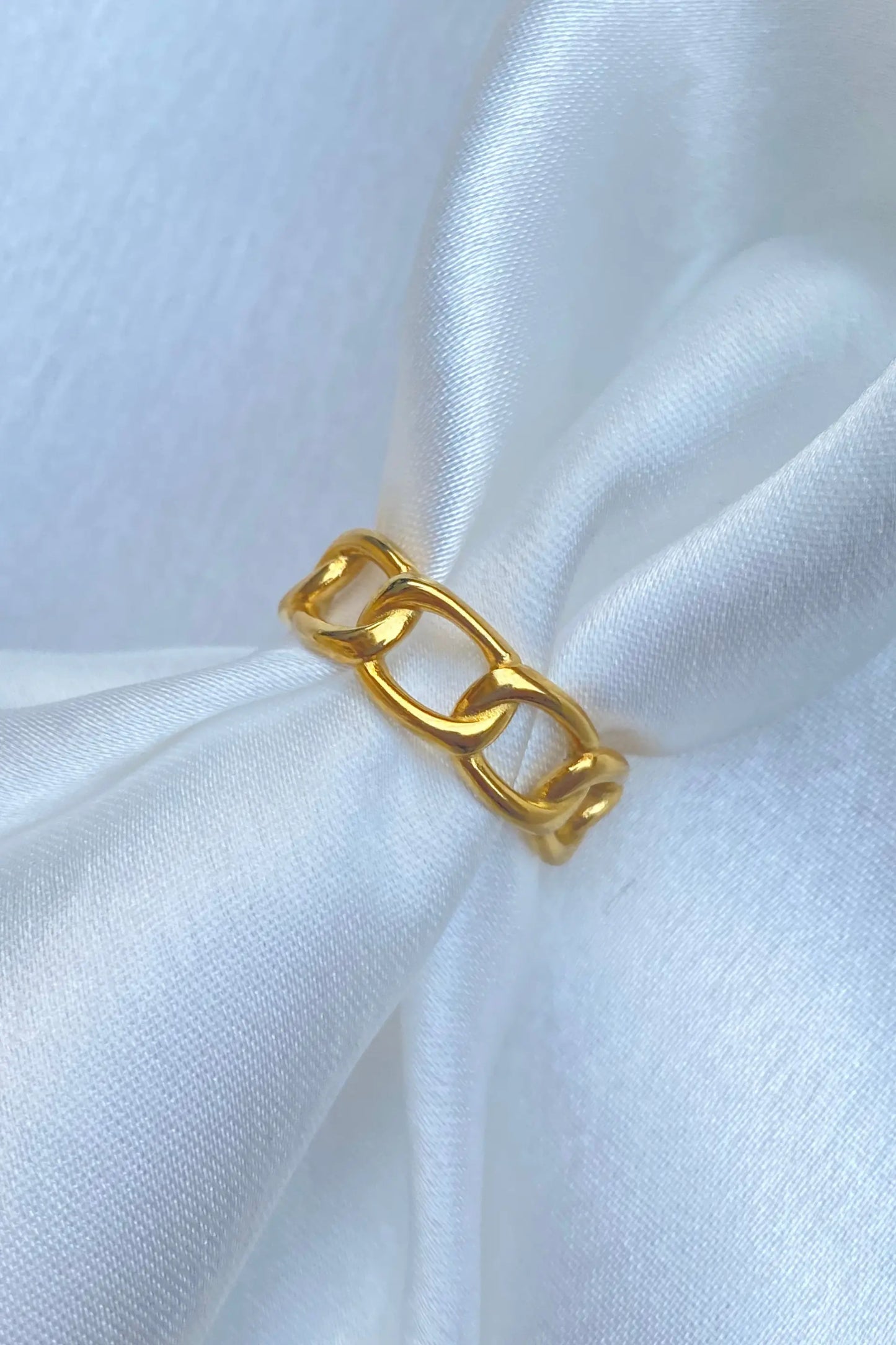 Gold Chain Ring Jewellery