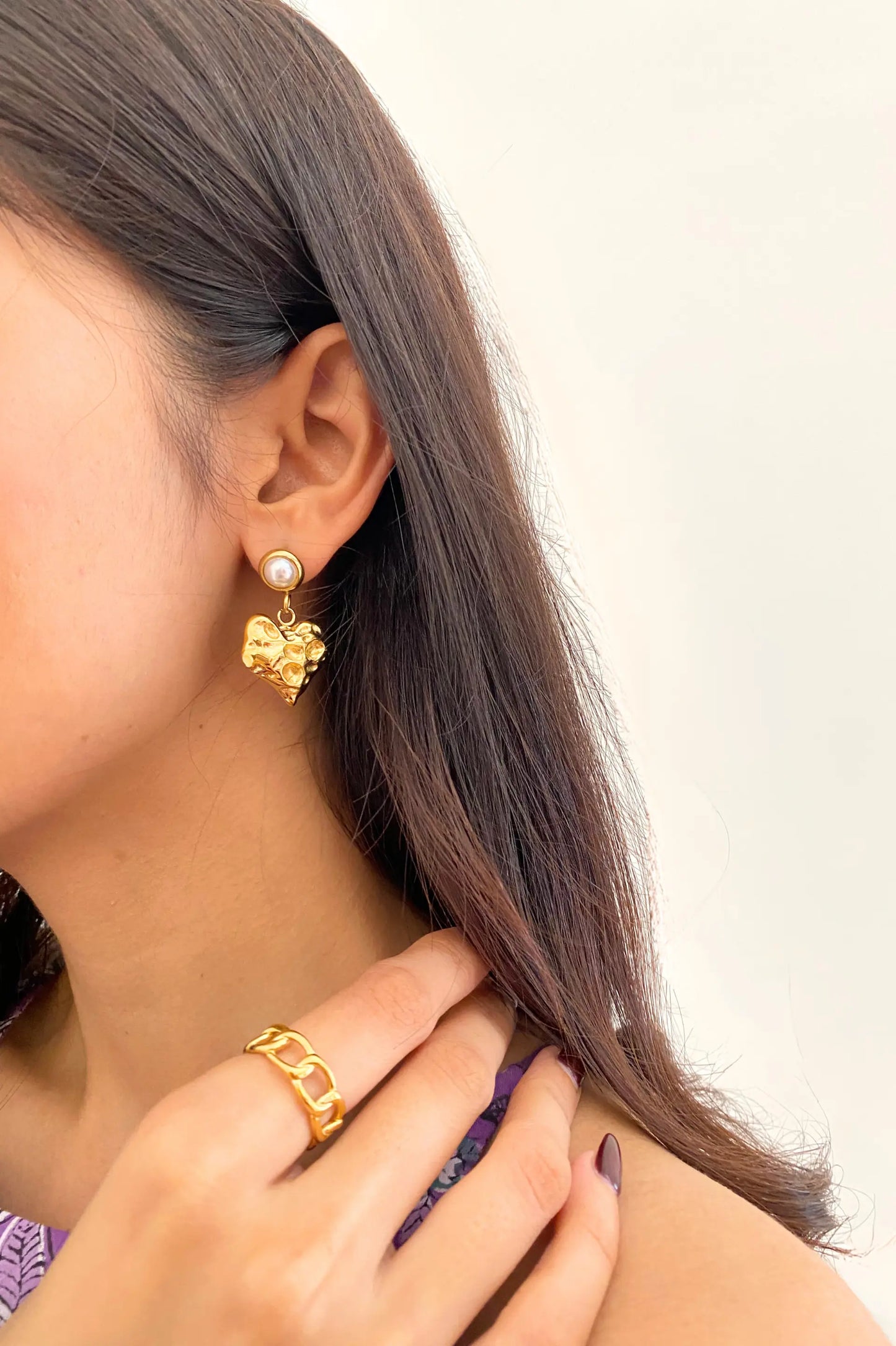 Gold Chain Ring Jewellery
