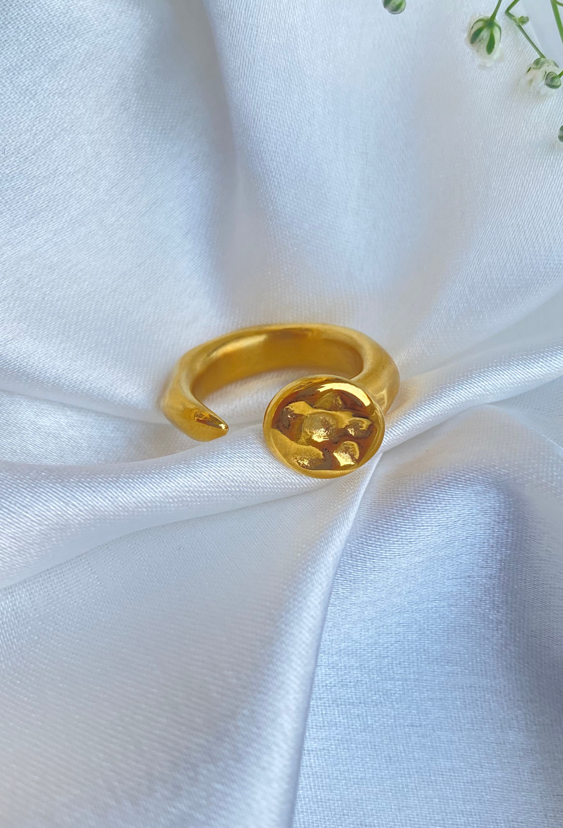 Asymmetrical Gold Ring