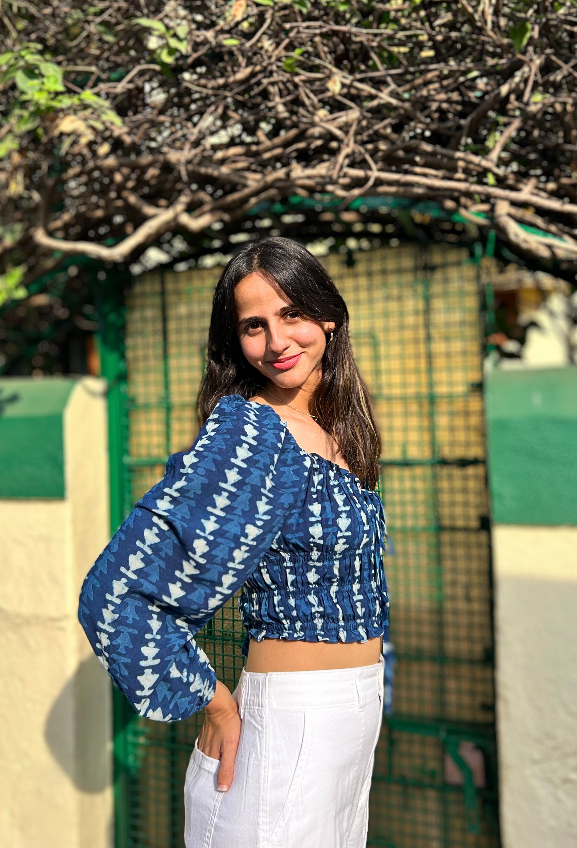 Amaraa's Indigo Blue Moonchild Top With Long Sleeves