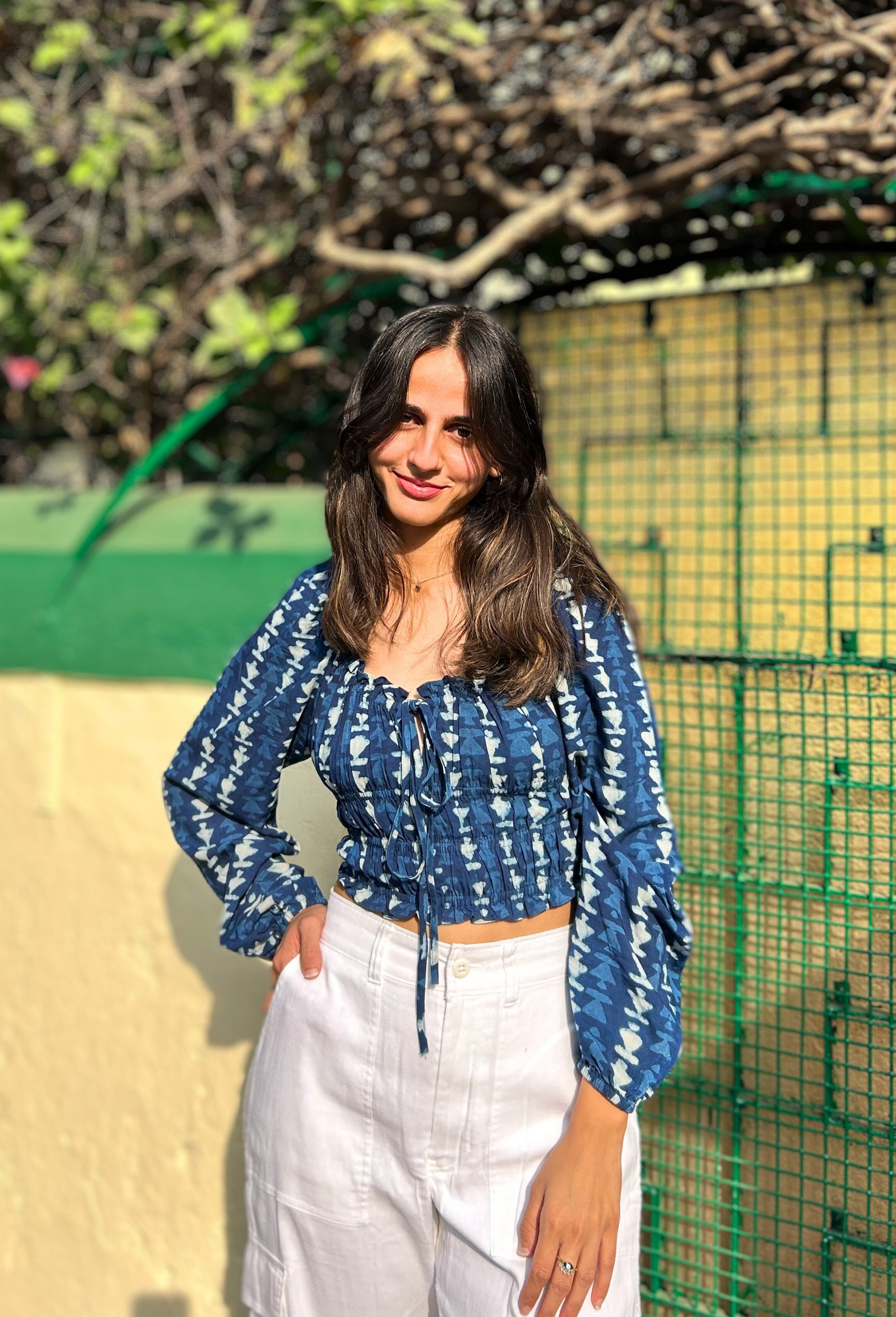 Amaraa's Indigo Blue Moonchild Top With Long Sleeves