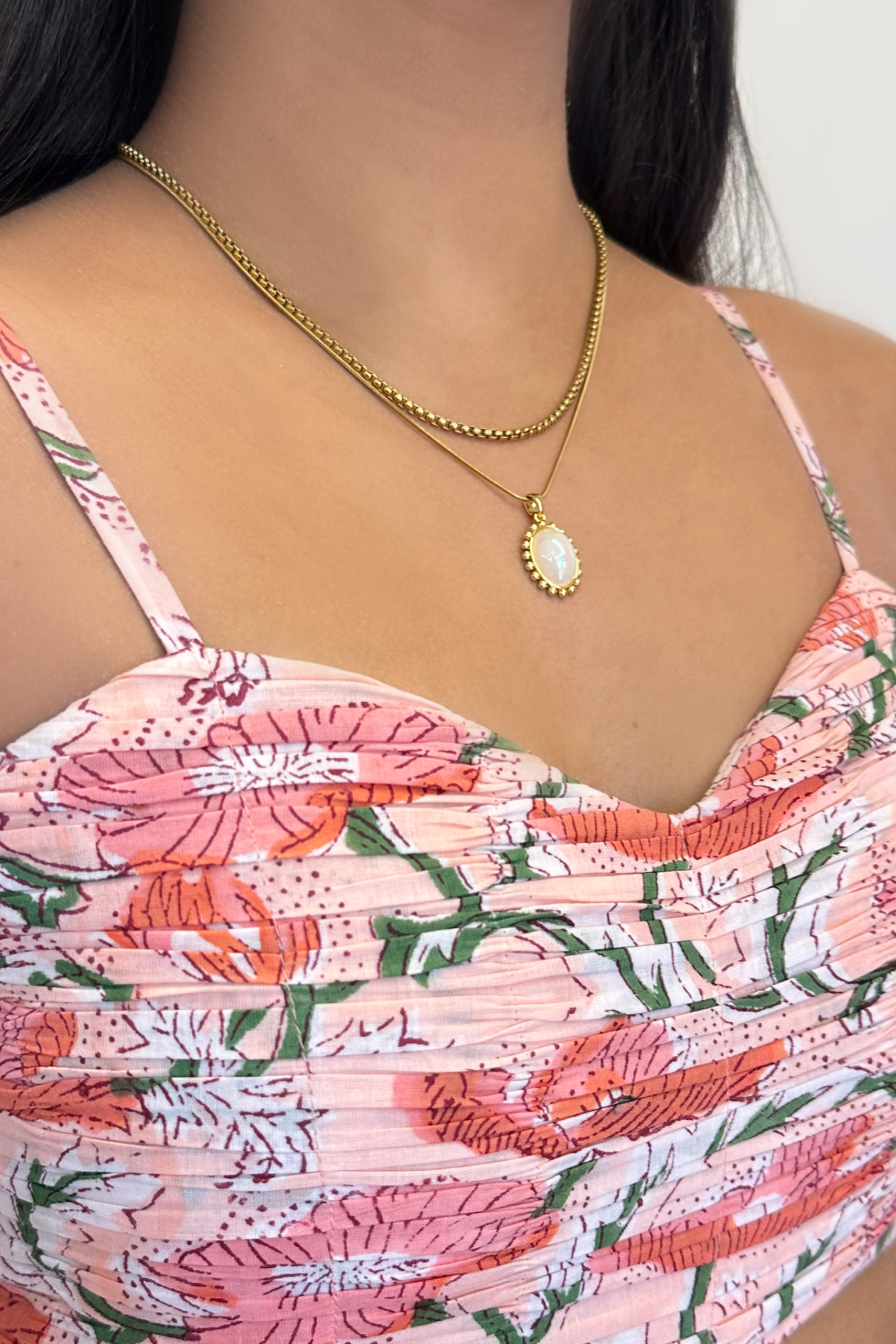 Bohemian Double Layered Pearl Necklace