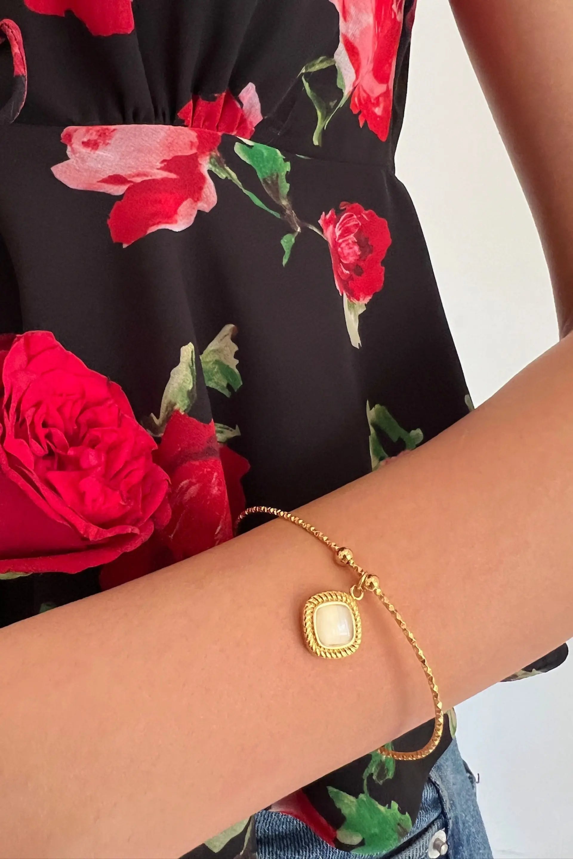 Beige Stone Bracelet Valentine Jewellery