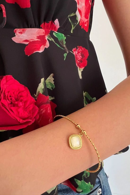 Beige Stone Bracelet Valentine Jewellery