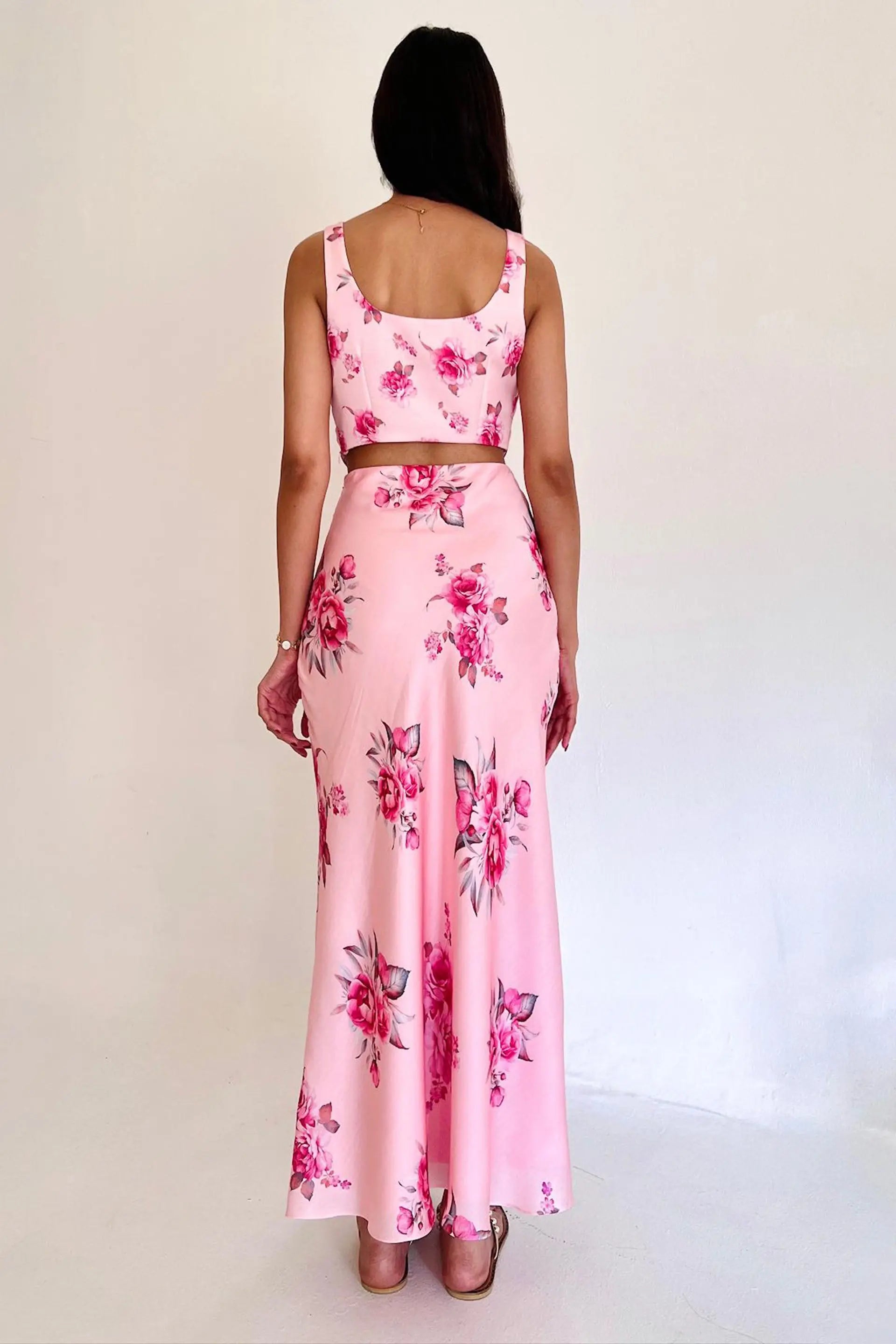 Pink Rose Print Cupid Skirt Valentines Day Collection