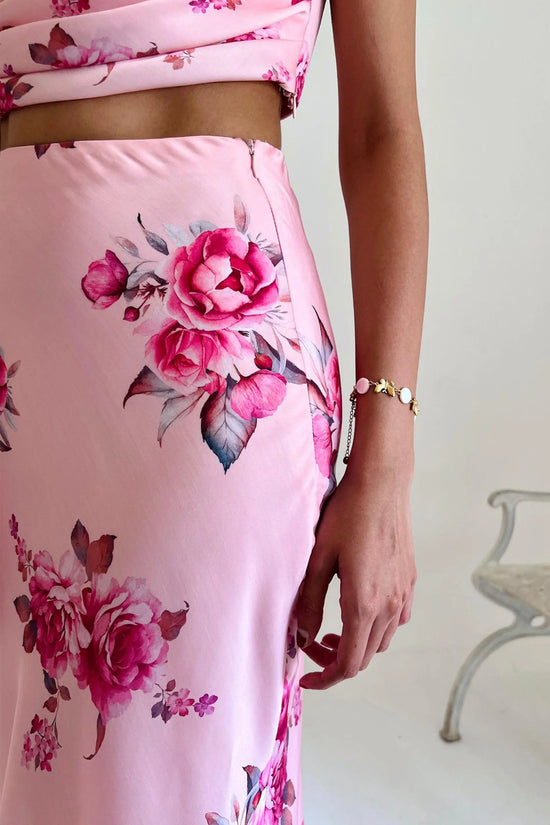 Pink Rose Print Cupid Skirt Valentines Day Collection