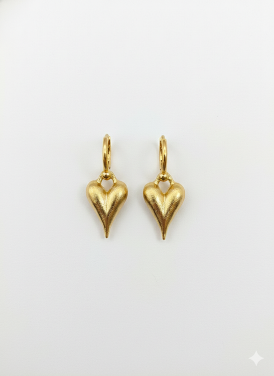 Heart Drop Earrings NYE Jewellery