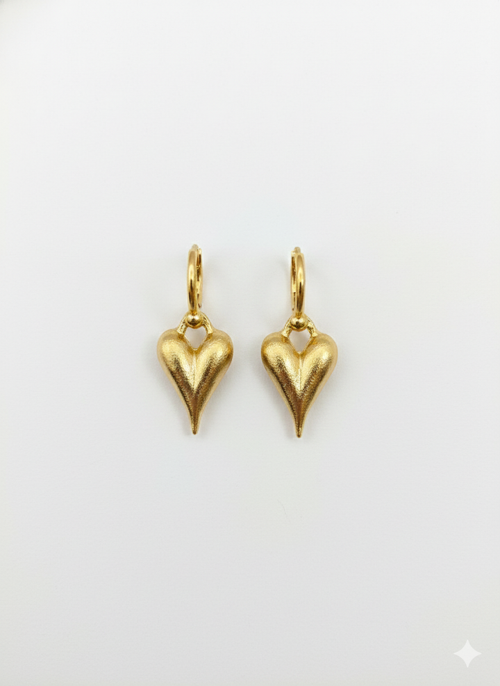 Heart Drop Earrings NYE Jewellery
