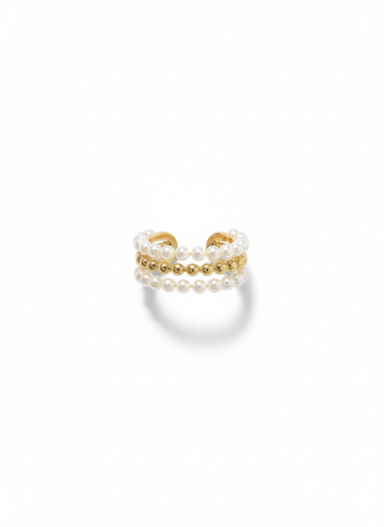Halo Pearl Cuff NYE Jewellery