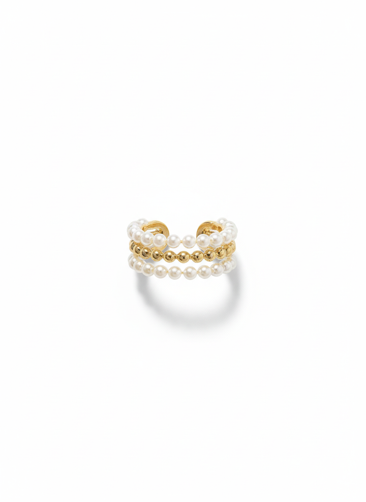 Halo Pearl Cuff NYE Jewellery