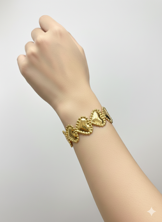 Adore Heart Cuff NYE Jewellery