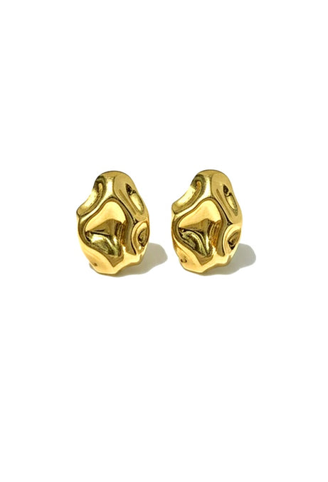 Sculpted Gold Studs