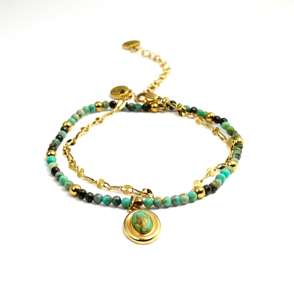 Turquoise Duo Bracelet Summer Jewellery
