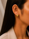 Puffy Heart Clip-On Earrings