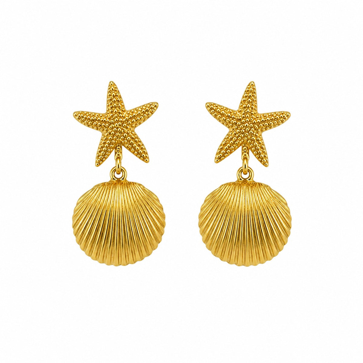 Starfish Drop Earrings