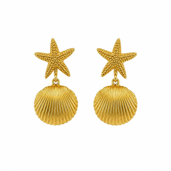 Starfish Drop Earrings