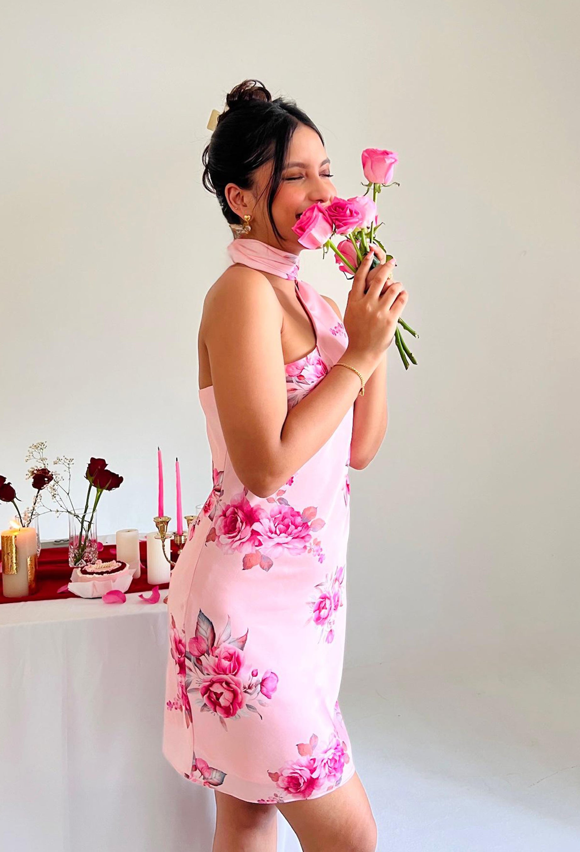 Shanaya One Shoulder Scarf Dress