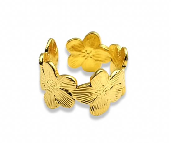Floral Bloom Ring Summer Jewellery