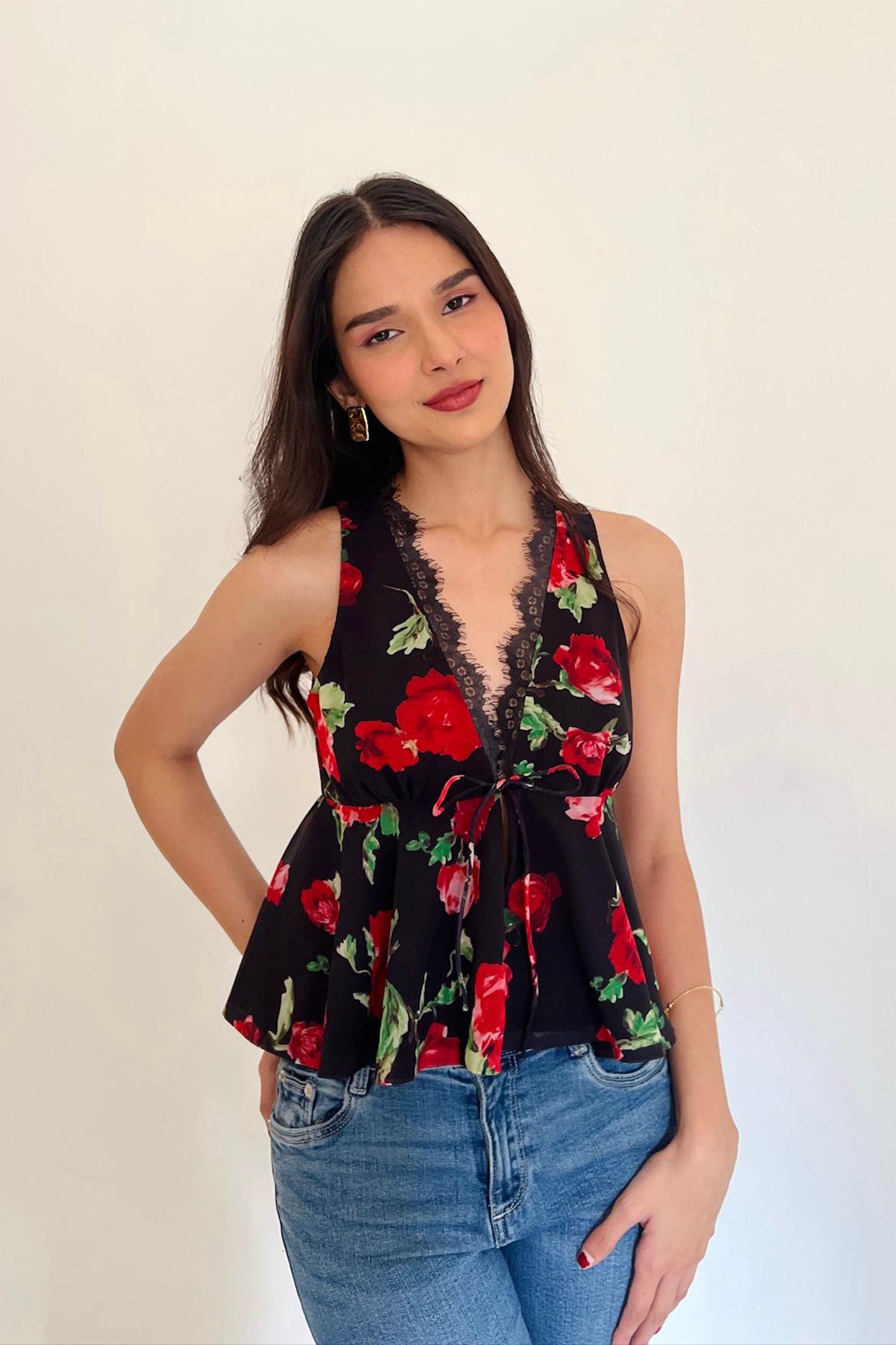 Valentina Peplum Top Valentines Day Collection