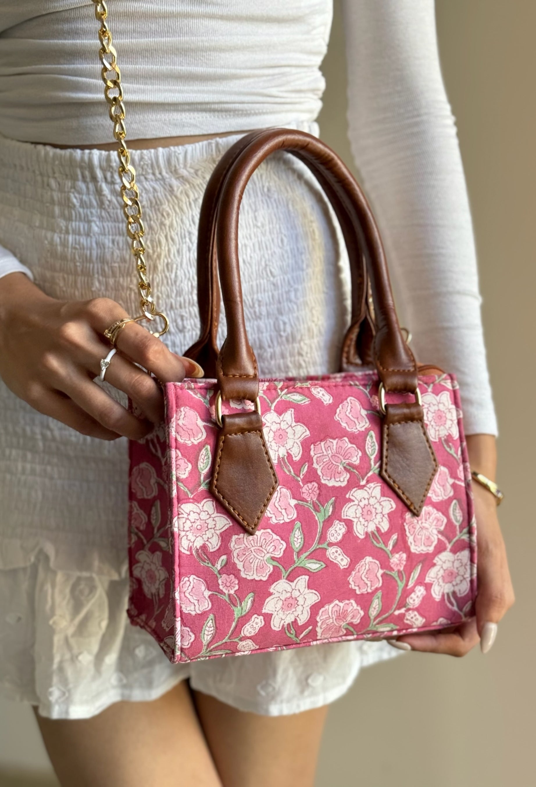 Pink - Mini Tote Bag