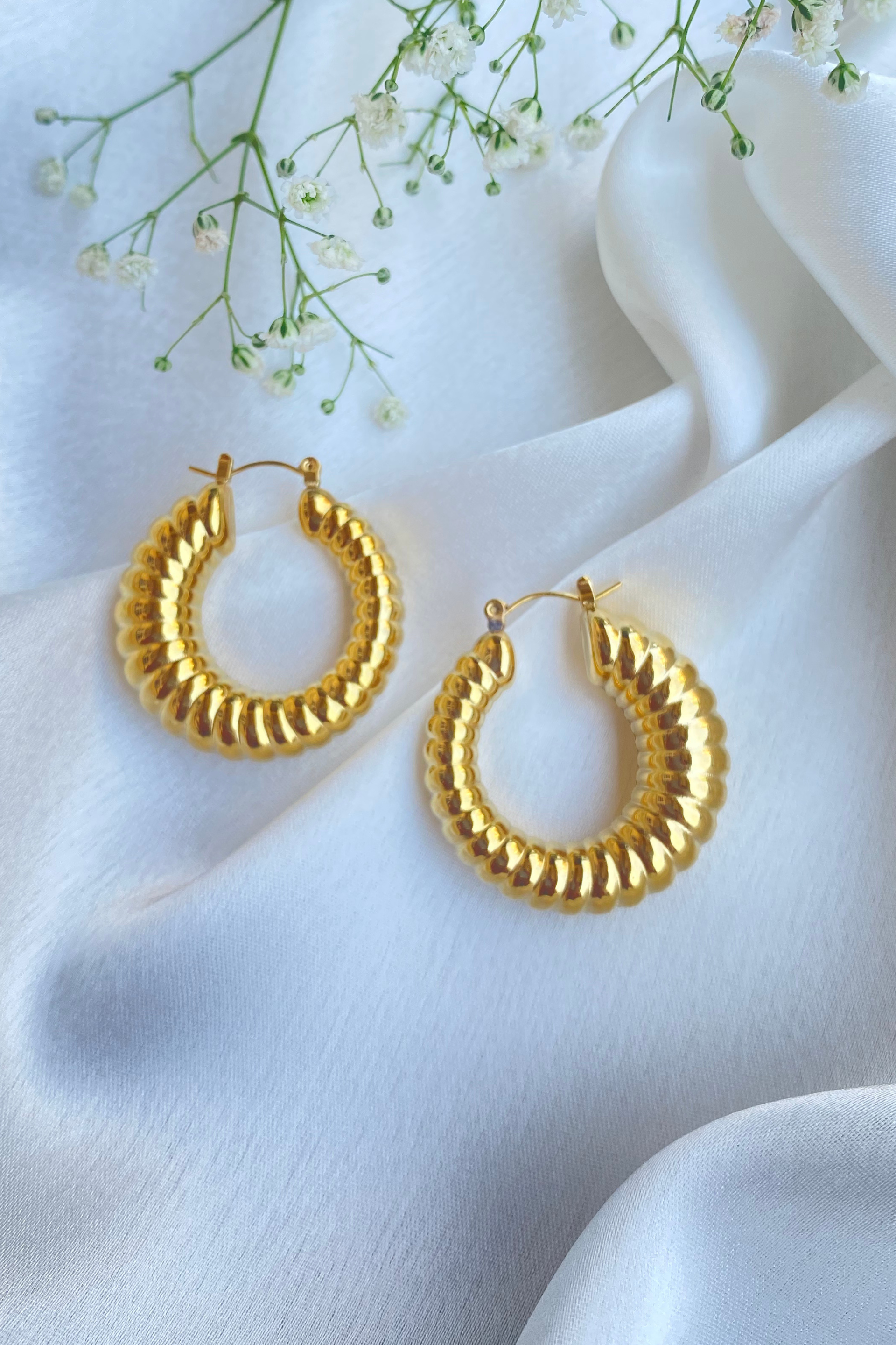 Coil Hoop Earrings