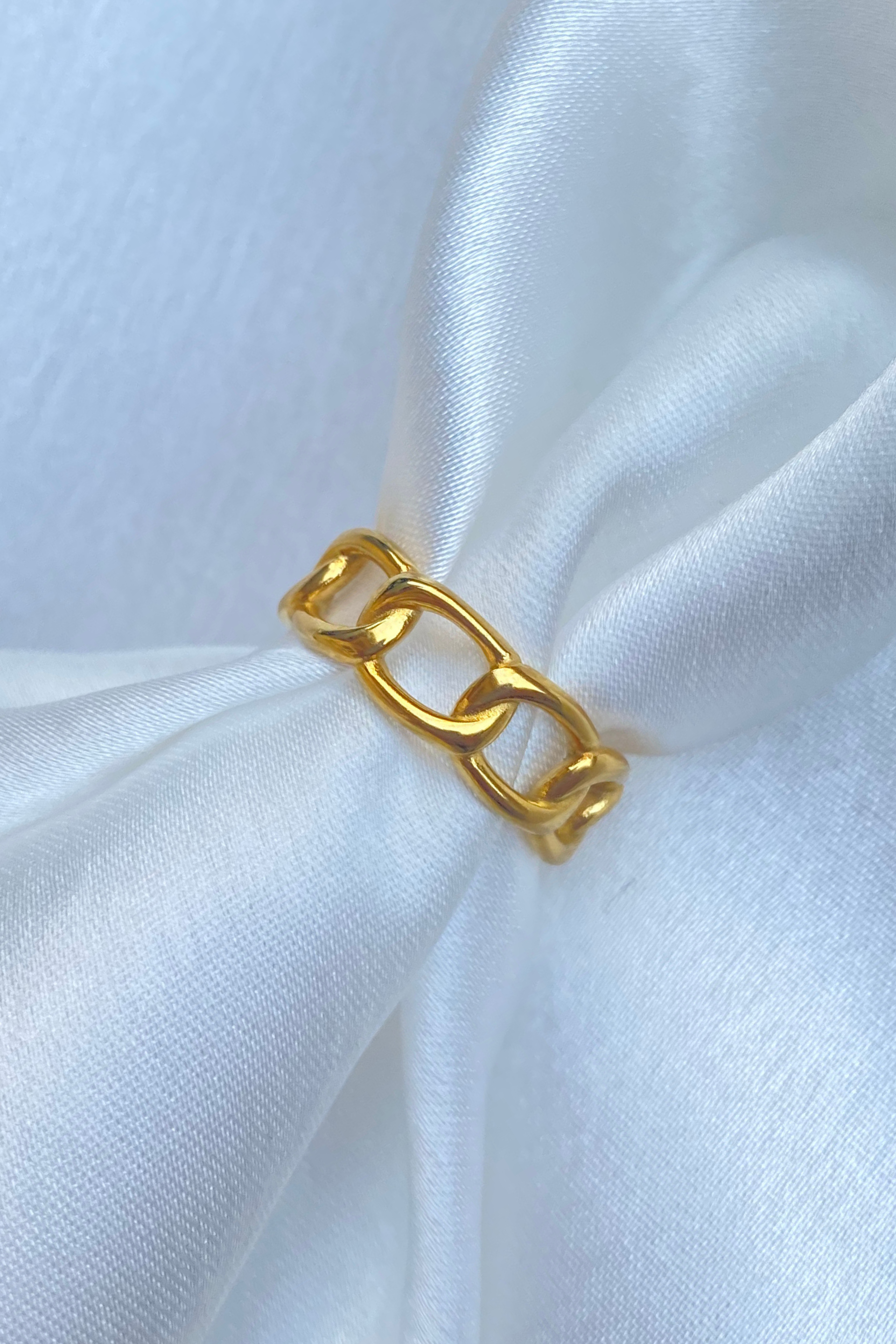 Gold Chain Ring Jewellery