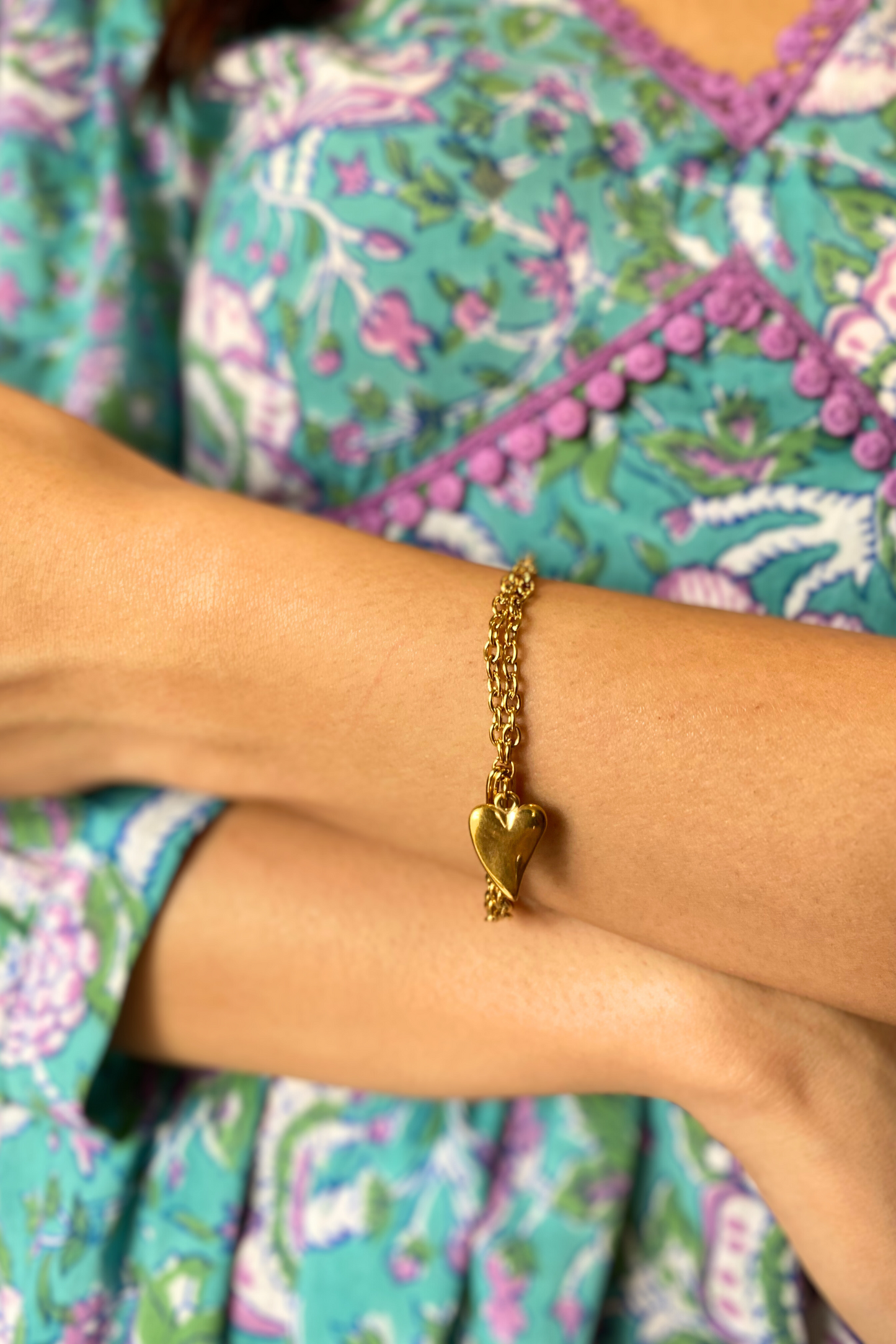 Minimalist Heart Chain Bracelet Jewellery